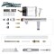 HI-FLOW All-Purpose Precision Dual-Action Siphon Feed Airbrush Set with Twin Cylinder Piston Airbrush Compressor with Air Storage Tank